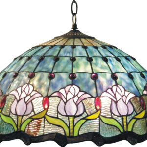 Mauve Tulip Hanging Shade (blue)