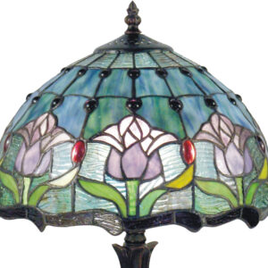 Mauve Tulip Lamp (Blue)
