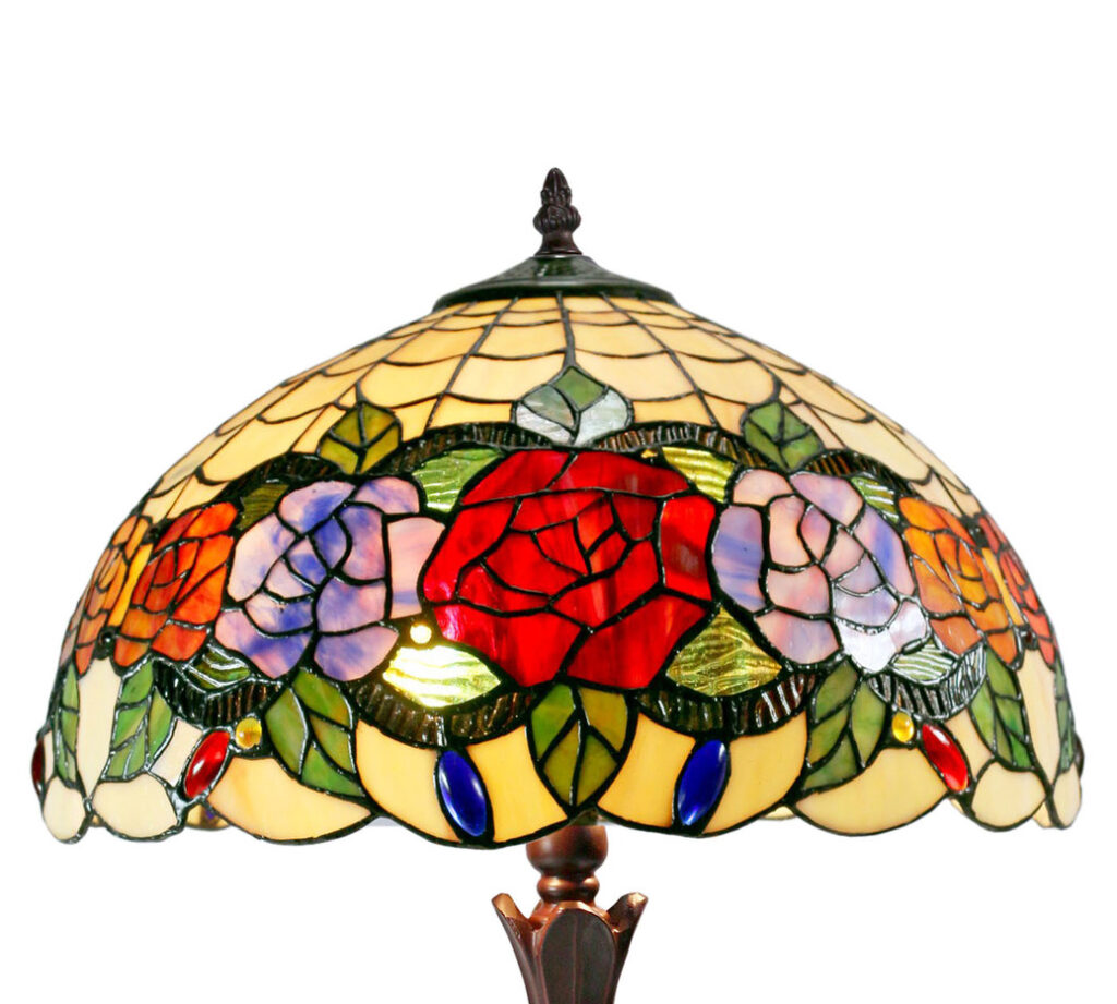 Large Rose Table Lamp (Red)