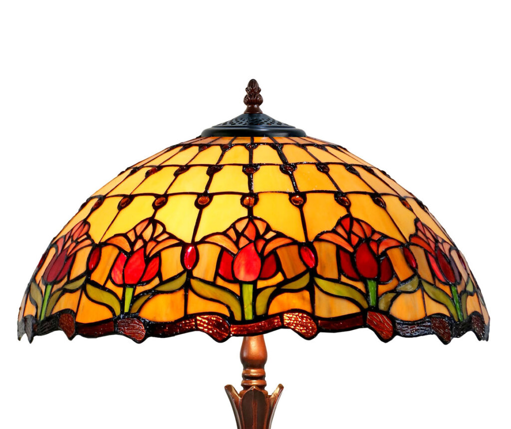 Large Tulip Table Lamp (red)