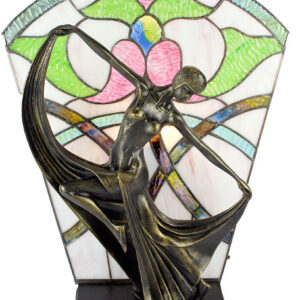 Art Deco Lady Lamp (Floral)