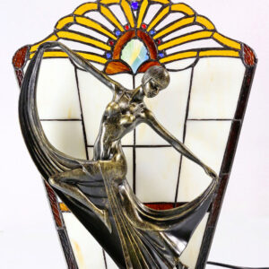 Art Deco Lady Lamp (Amber)