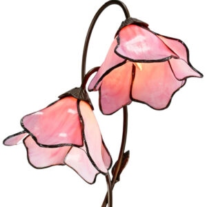 Twin Lotus Table Lamp (Pink)
