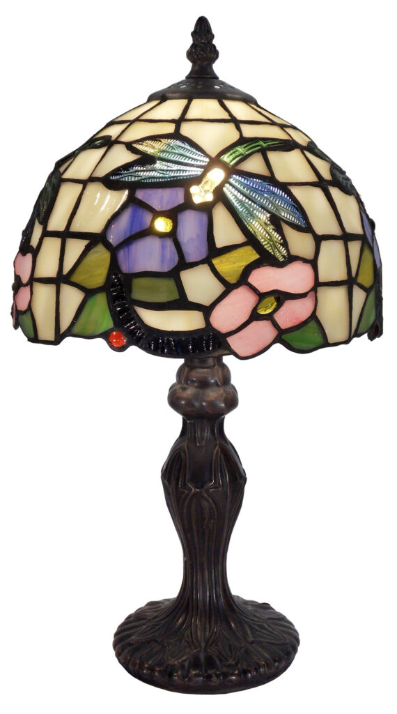 Crystal Dragonfly Small Table Lamp